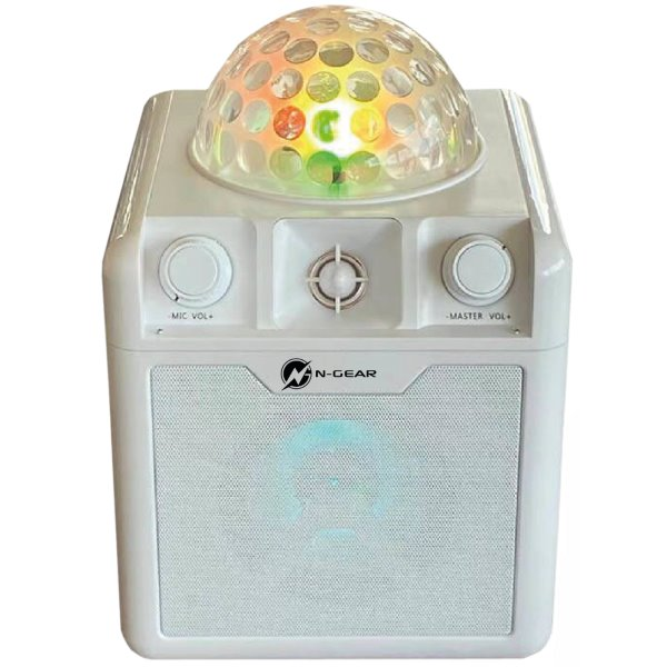N-Gear Disco Block 410 Hordozható Bluetooth hangszóró - Fehér (DISCOBLOCK410W)