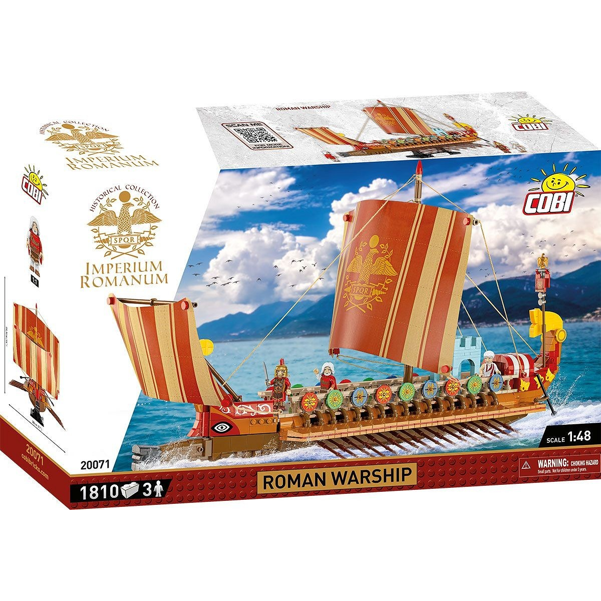 Cobi Imperium Romanum Római evezős hadihajó 1810 darabos építő készlet (COBI-20071)