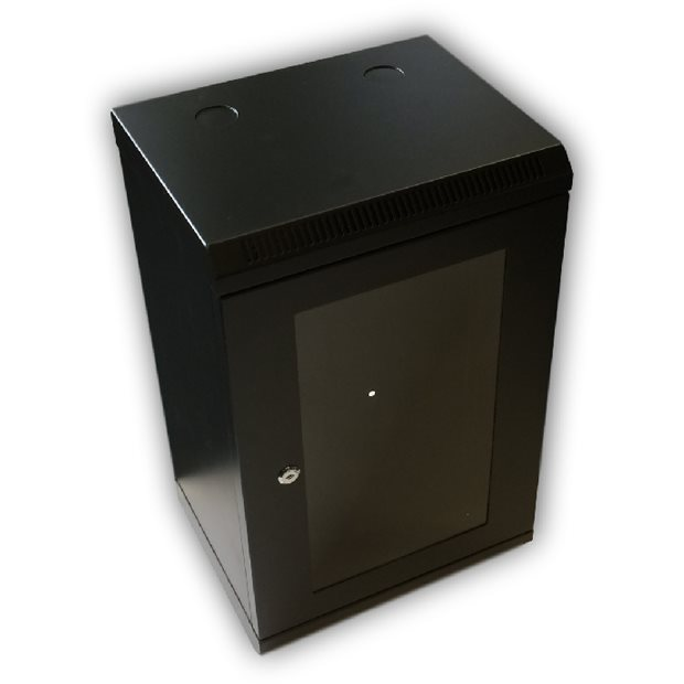 Datacom 10" 9U / 280mm, üvegajtós, fekete (7032)