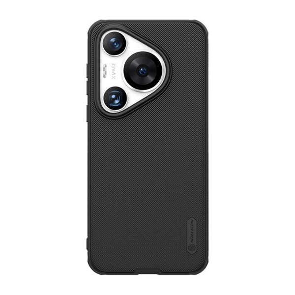 Nillkin SUPER FROSTED PRO műanyag telefonvédő (ütésállóság, gumírozott, érdes felület) FEKETE Huawei Pura 70 Pro (GP-158384)