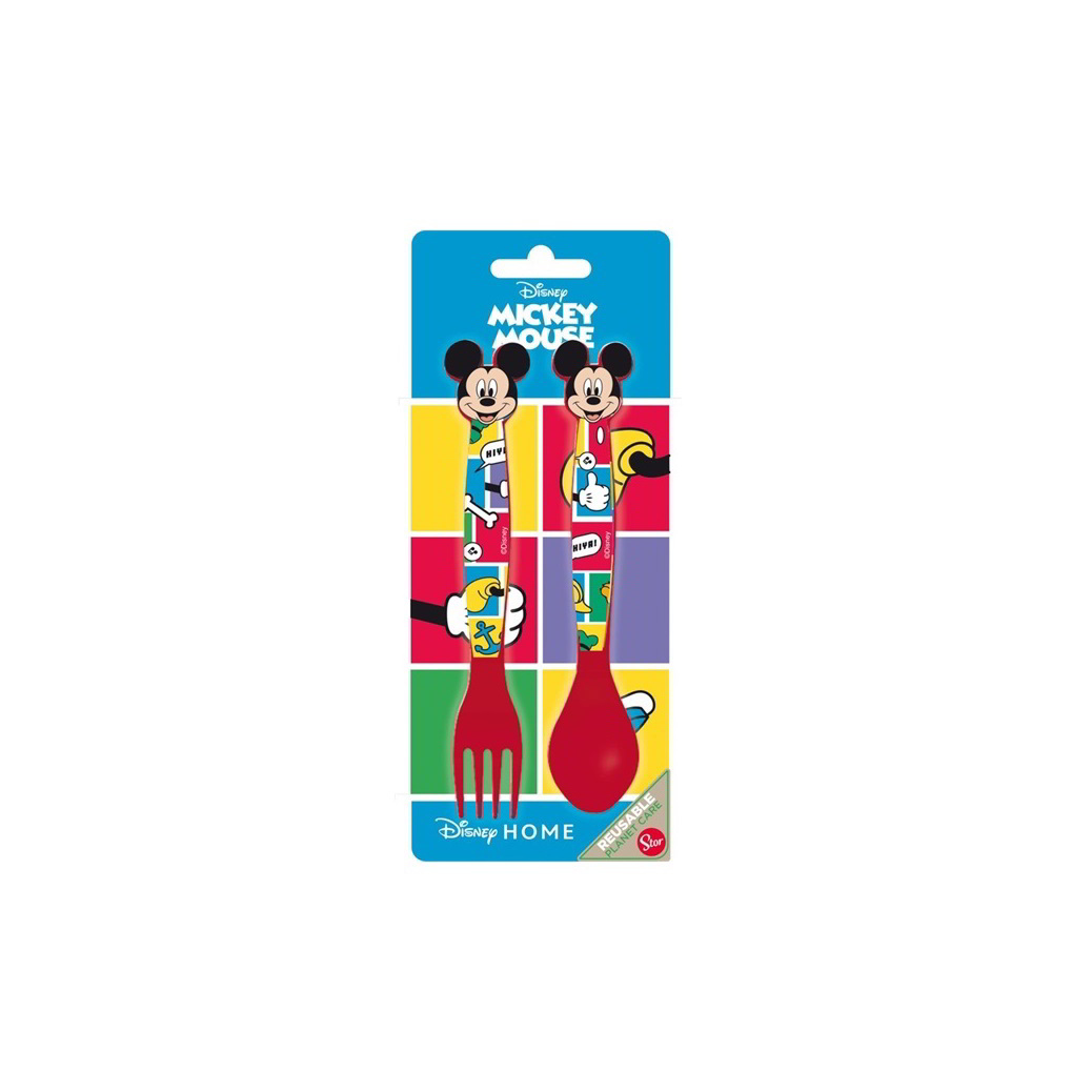 Iris Disney Műanyag gyerek evőeszköz szett 2 darabos - Mickey Mouse (674460)