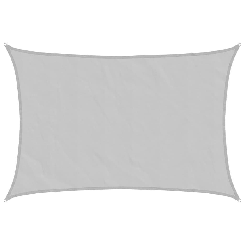 világosszürke 100% poliészter oxford szövet napvitorla 4x3 m (4000545)