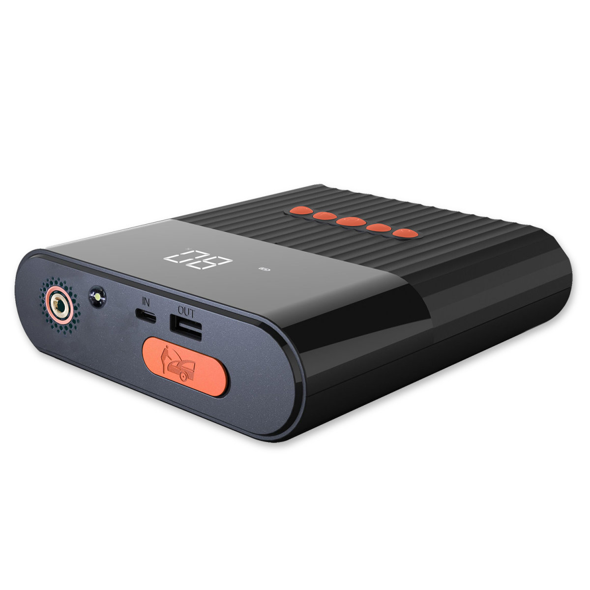 4smarts Jump Starter Power Bank PitStop+ Autóindító / Kompresszor - Fekete (4S456312)