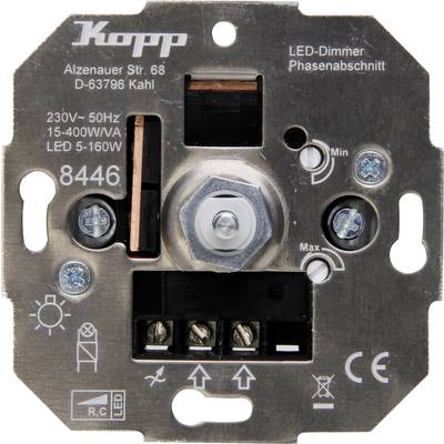 Kopp 844600004 Beépíthető dimmer Alkalmas fényforrásokhoz: Izzó, Halogén izzó, LED-es izzó (844600004)