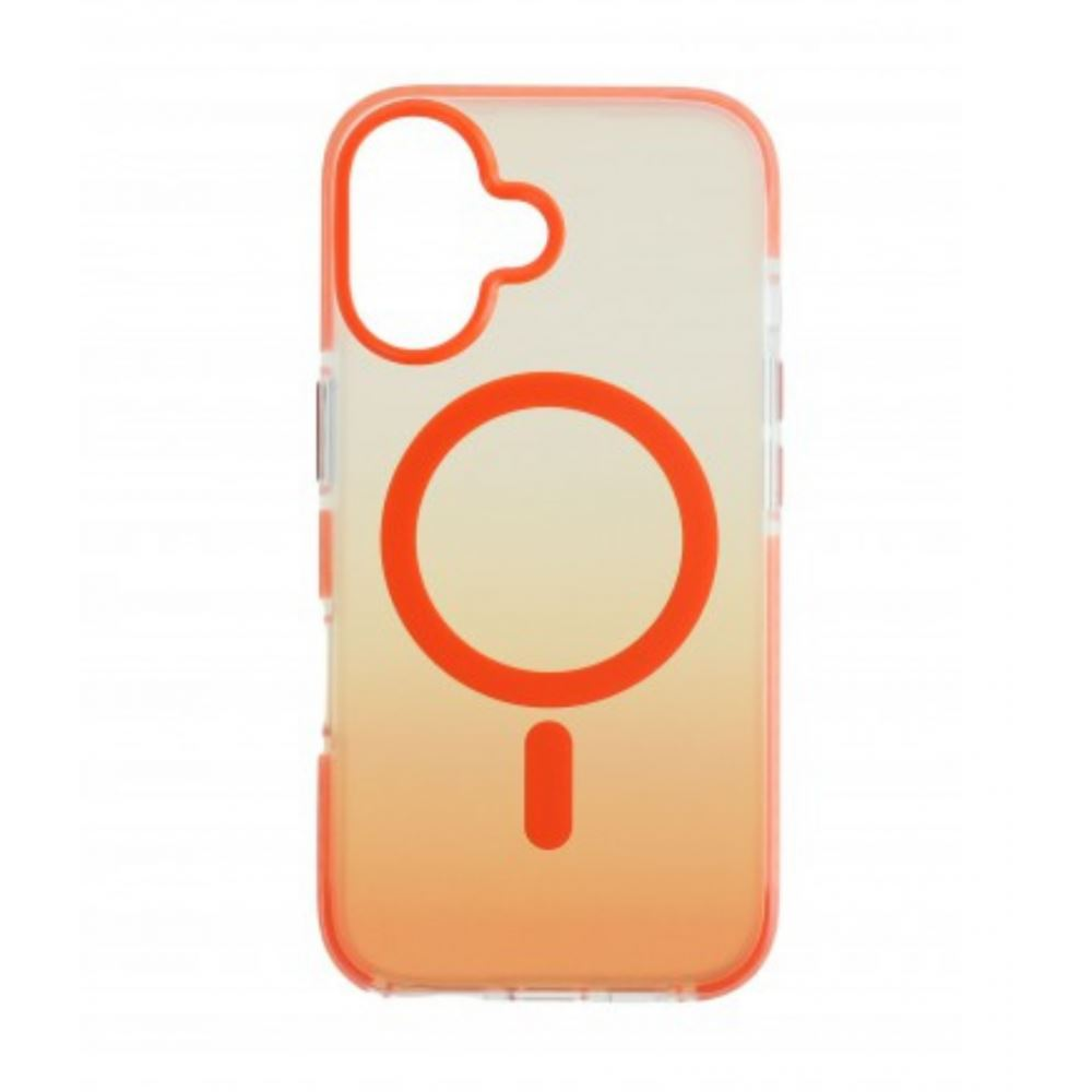 Cellect iPhone 16 mágneses tok narancssárga-átlátszó (CEL-MAG-IPH16-OTP) (CEL-MAG-IPH16-OTP)