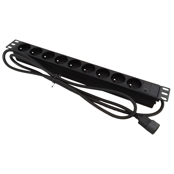Napájacia lišta Alantec 1,8 m 9 zásuviek RACK 19"