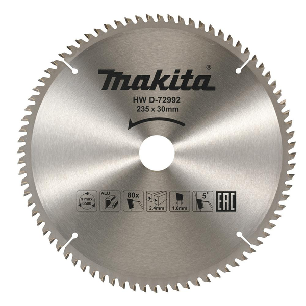 Pilový kotouč na hliník Makita Economy 80z 235 x 30 mm