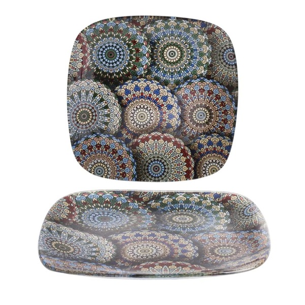 IRIS üveg tál mandala minta minta 20cm (102025)