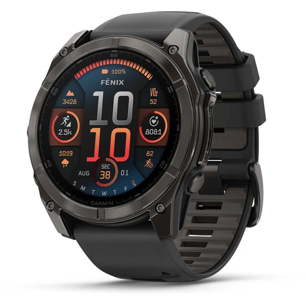 Sportovní hodinky Garmin Fenix 8 51mm AMOLED Sapphire Carbon šedé