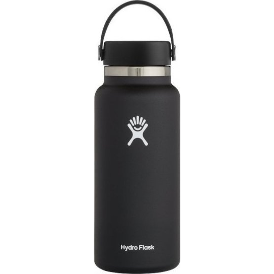 Hydro Flask Wide Mouth Flex Cap - rozsdamentes acél, 32 oz, 946 ml, Black