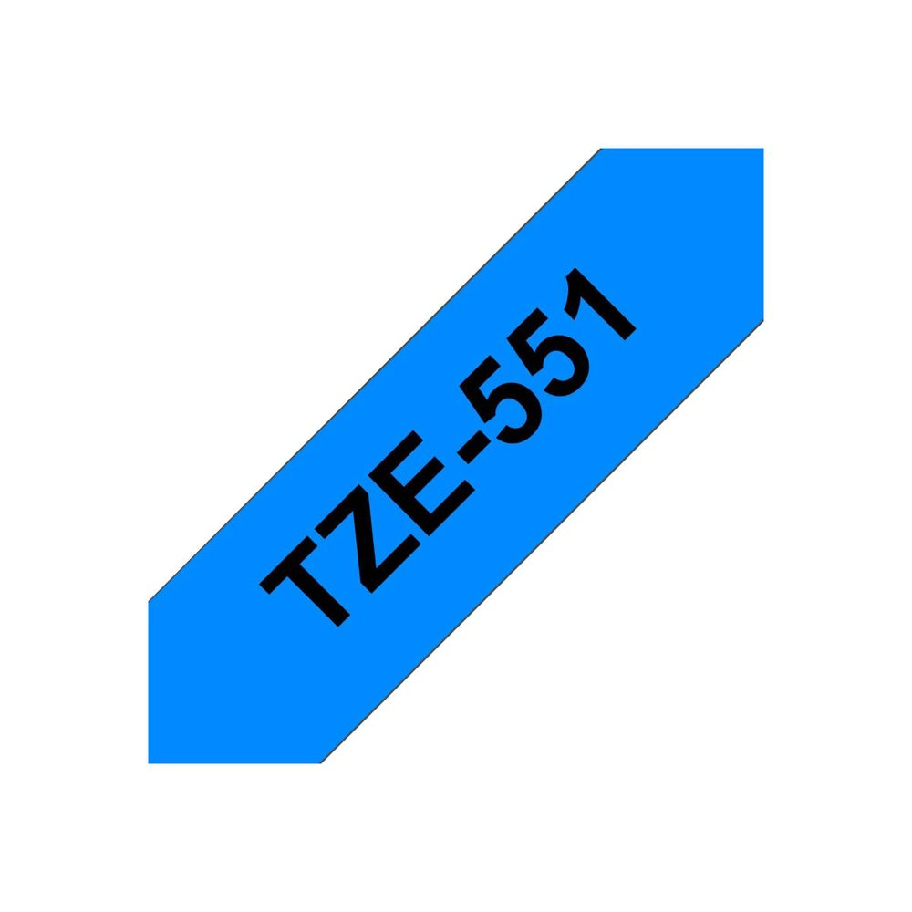 Brother laminated tape TZe-551 - Black on blue (TZE551)