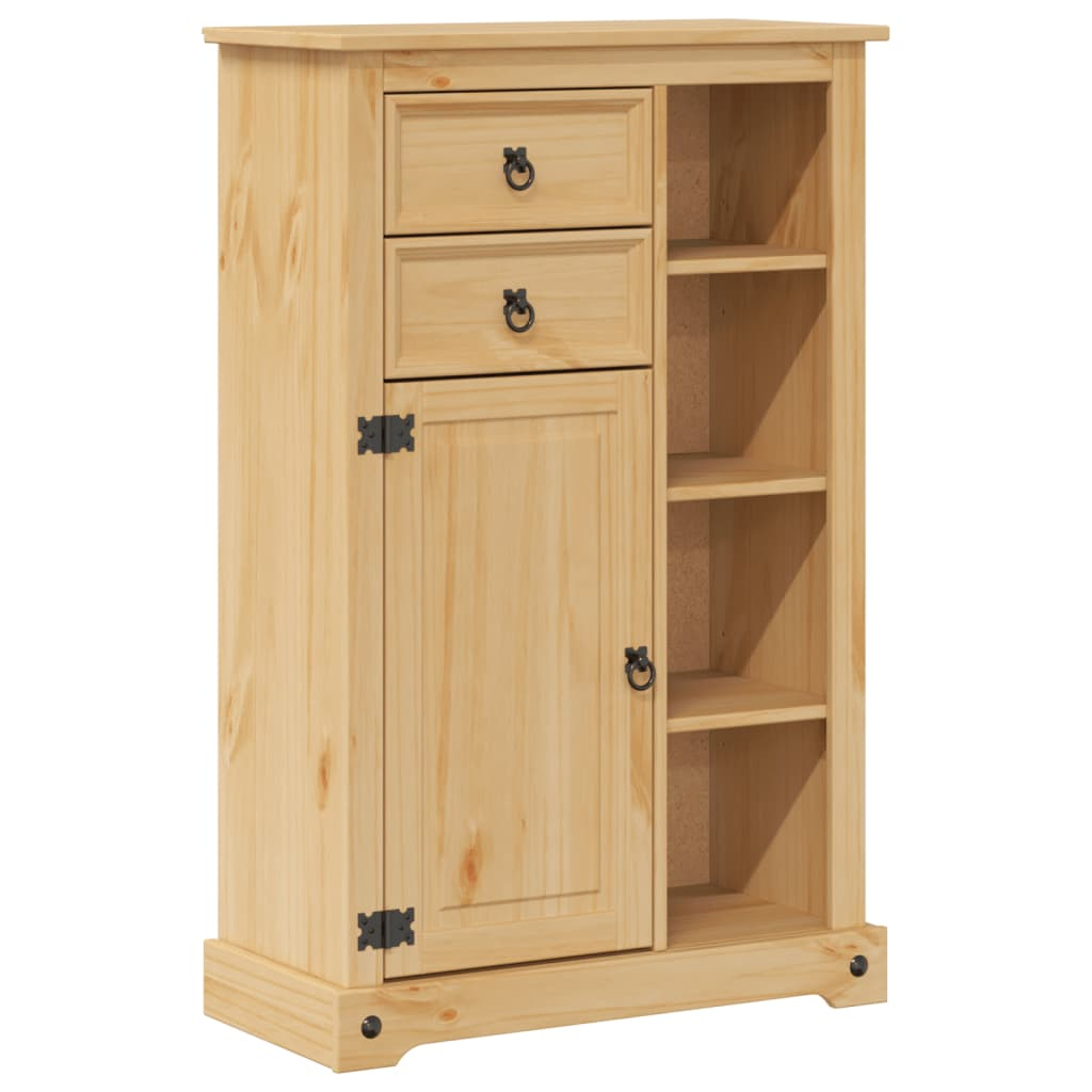 Corona tömör fenyőfa fürdőszobaszekrény 70 x 33 x 110 cm (4013403)