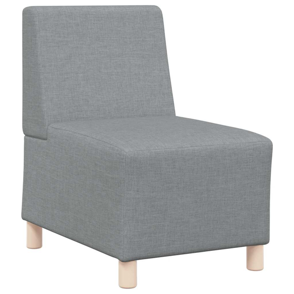 Fotoliu canapea, gri deschis, 55 cm, material textil