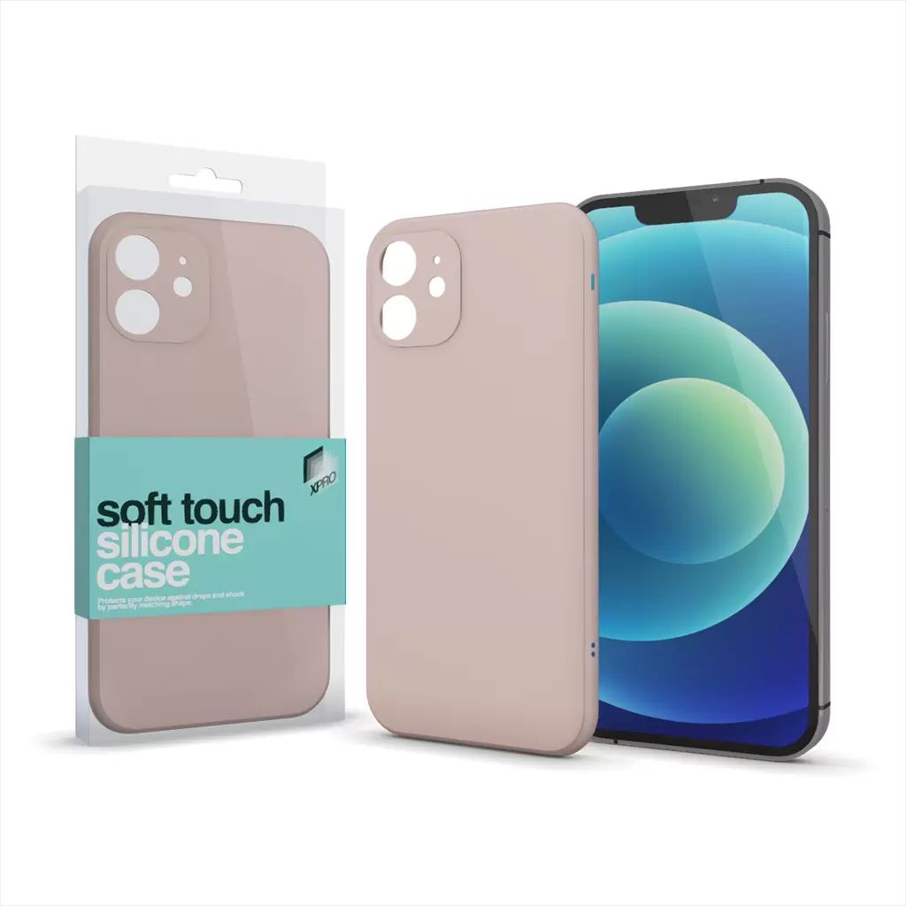 Xpro Soft Touch Apple iPhone 11 szilikon tok púderpink (122156) (x122156)