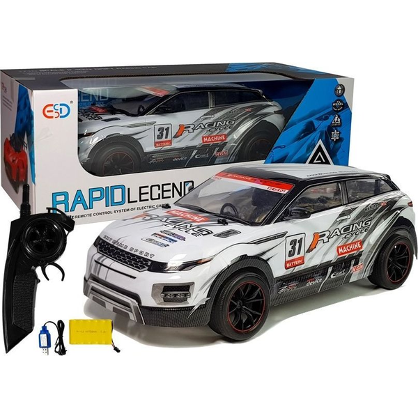 Távirányítós Rally Autó 1_10 Fehér R/C