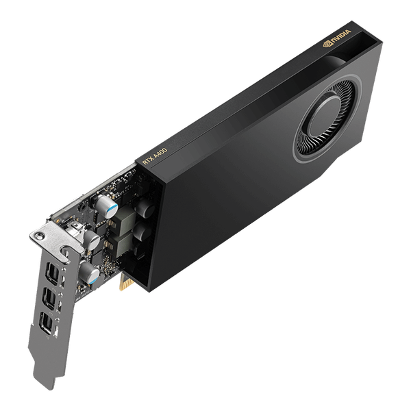 PNY Nvidia Quadro RTX A400 4GB GDDR6 Power Limited Low Profile Videókártya