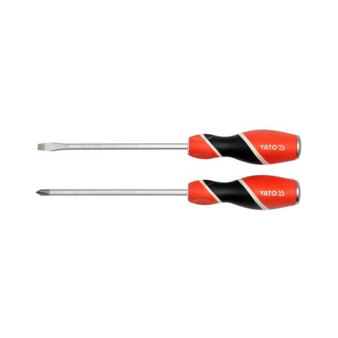 YATO csavarhúzó készlet - 6 mm, + PH2, ütésálló, 2db (YT-25998)