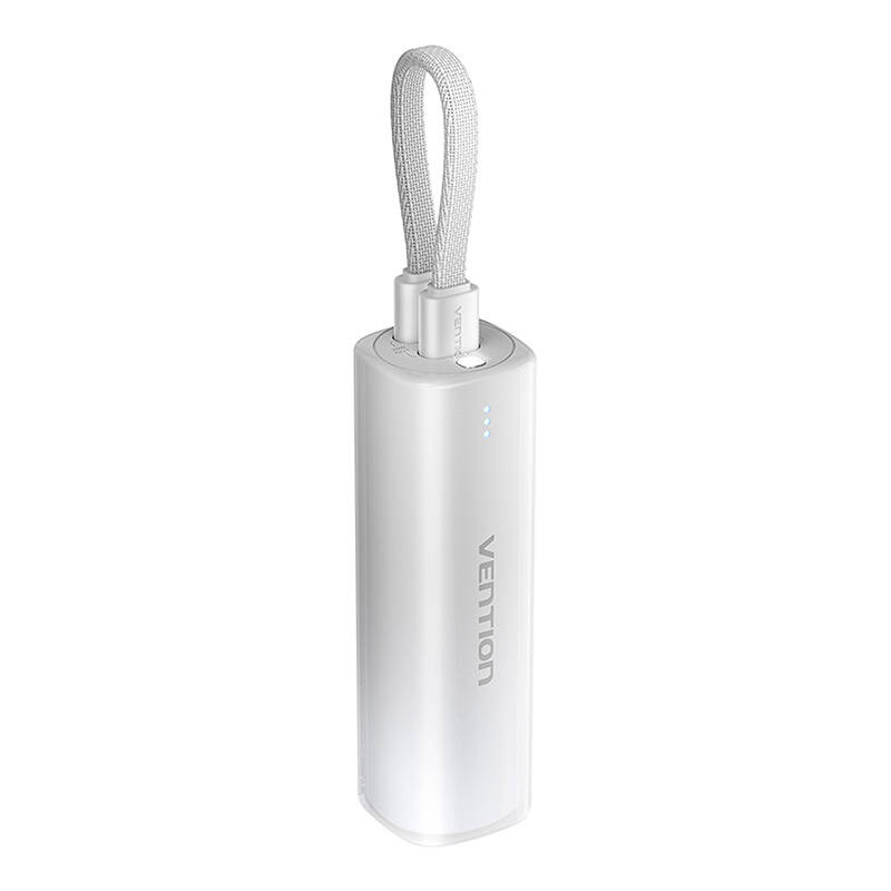 Vention FHWM0 Powerbank kábellel USB Type-C + Lightning / 5000mAh 20W - Szürke (FHWM0)