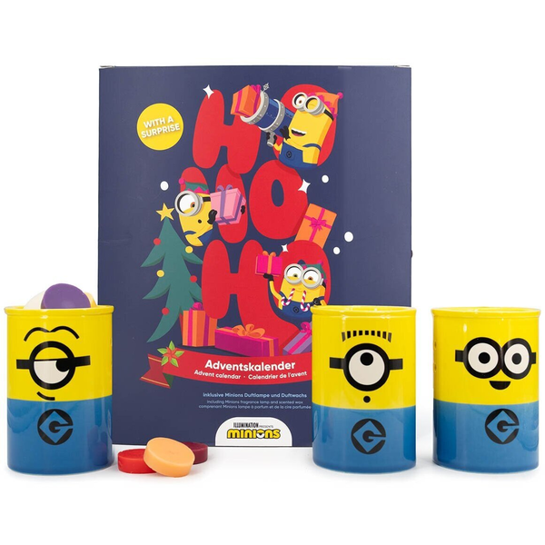 Minions Adventskalender mit Teelicht Duftlampe +24xDuftwachs