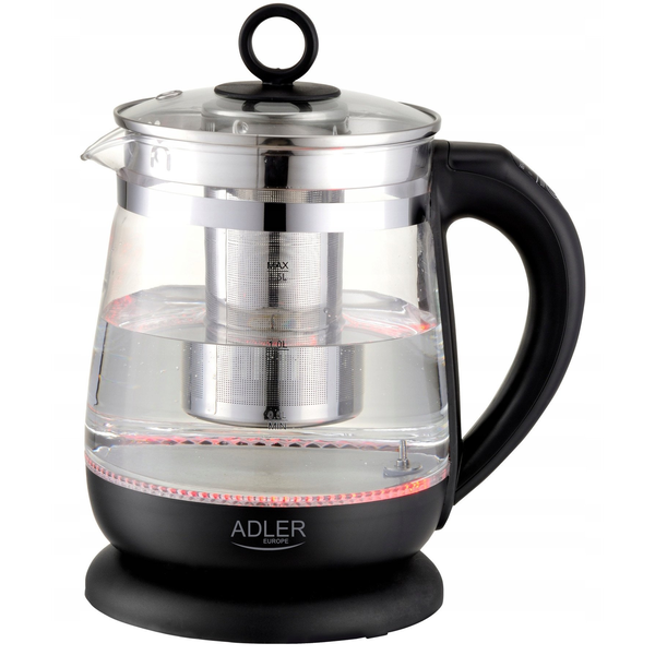 ADLER AD 1299b Vízforraló üveg LED 2200W 1.5L Fekete