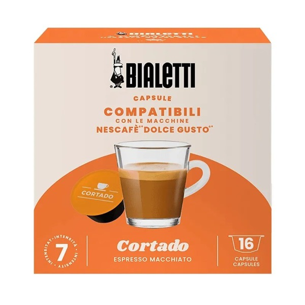 Kapsle pro Dolce Gusto Bialetti Dolce Gusto Cortado 16 ks