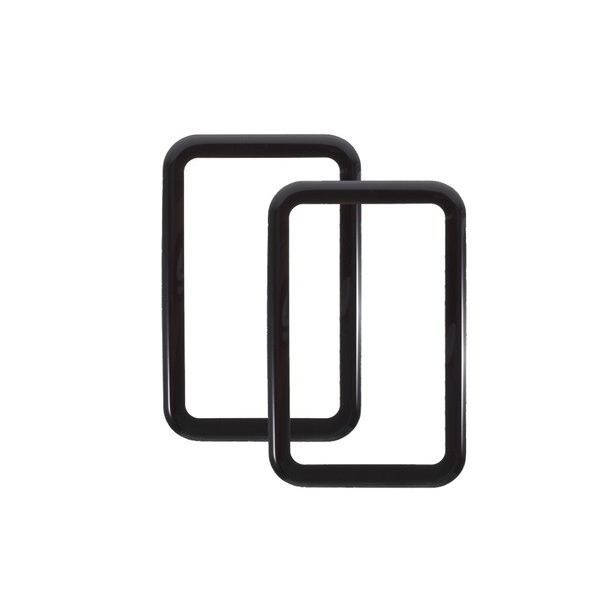 Протекторно стъкло за екран 2 бр. (устойчиво на надраскване, 0,3 мм, 9H, НЕ извито) ЧЕРНО [Honor Watch ES] (5996591085449)