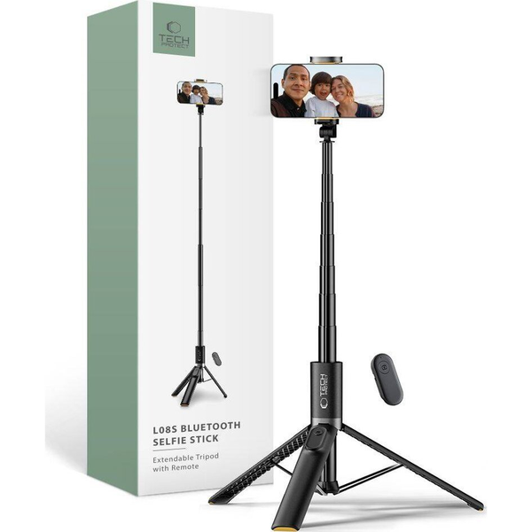 Selfie tyč Tech-protect L08S černá