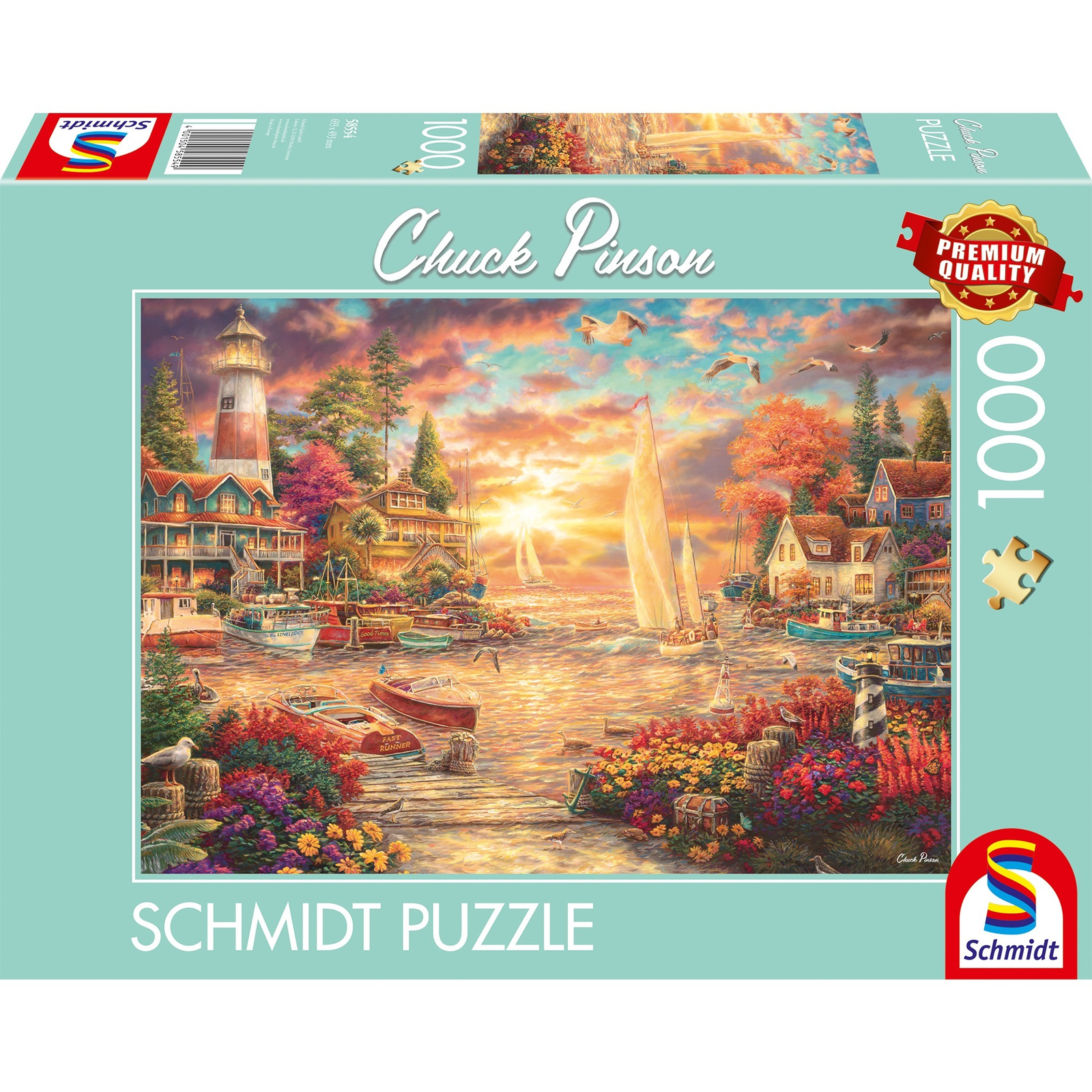 Schmidt Spiele Chuck Pinson: Tóparti nyugalom 1000 darabos puzzle (58554)