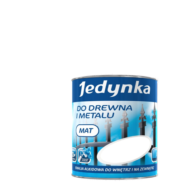 Jedynka Emalia alkidowa do drewna i metalu biała matowa 0,36L