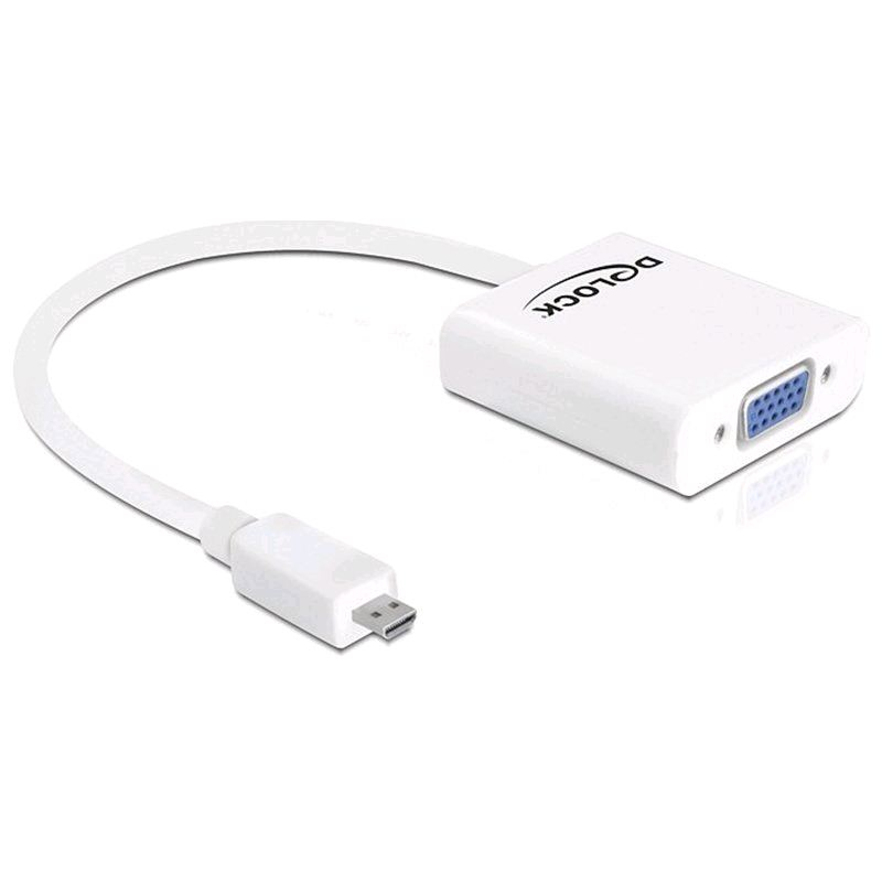 Delock 65347 HDMI-micro D apa -> VGA anya adapter (65347)