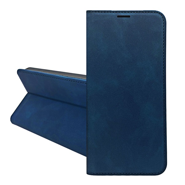 Tok álló, bőr hatású (FLIP, oldalra nyíló, asztali tartó, kártyazseb, prémium) SÖTÉTKÉK Samsung Galaxy A56 5G (SM-A566) "Gigapack csomagolás" (GP-171757)