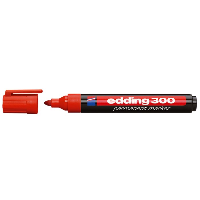 Edding 300 1.5-3mm Alkoholos marker - Piros (7580003001)