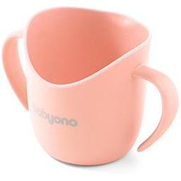 BabyOno ergonomikus tanulópohár 120 ml - barackszínű (5901435416235)