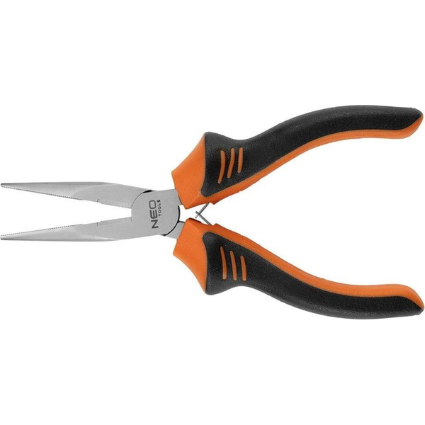 Прави клещи, нео, стомана, дължина 160 мм, оранжево/черно