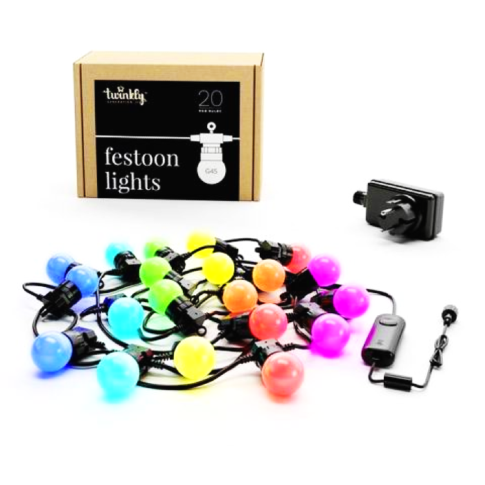 Twinkly Festoon TWF020GOP Kül-/Beltéri LED Fényfüzér 10m - RGBW (TWF020GOP-BEU)