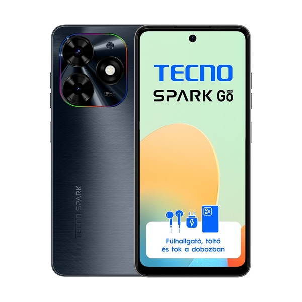 Смартфон Tecno Spark GO (2024), 3GB RAM, 64GB, Gravity Black
