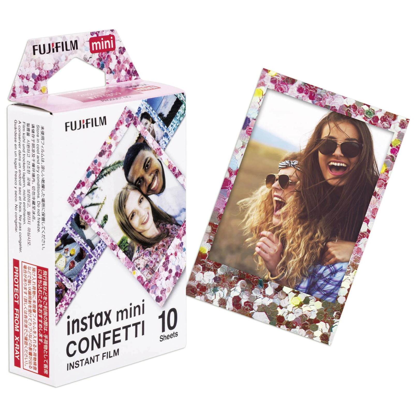 Fujifilm Instax Mini Film Confetti Edition instant fotópapír (10 db / csomag) (16620917)
