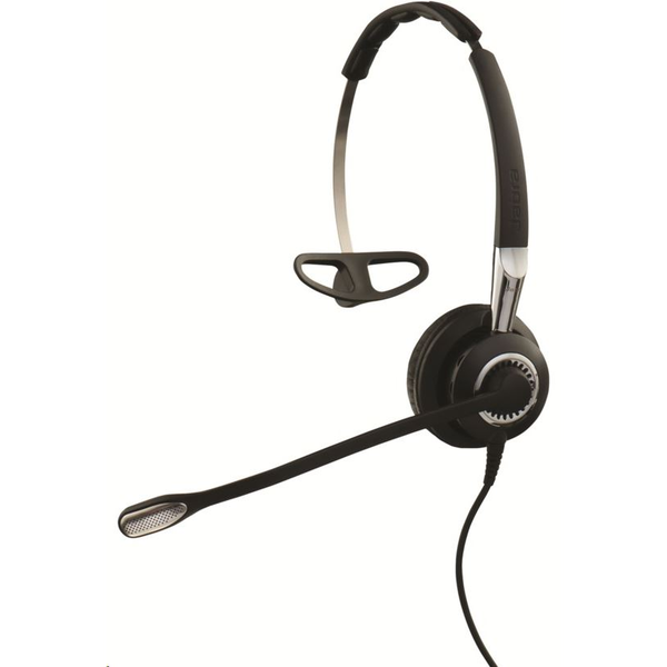 Jabra Biz 2400 II QD Mono UNC 3 in 1 Headset Ledningsført Halsbånd, Ørekrog, Headset Kontor/Callcenter Sort, Sølv