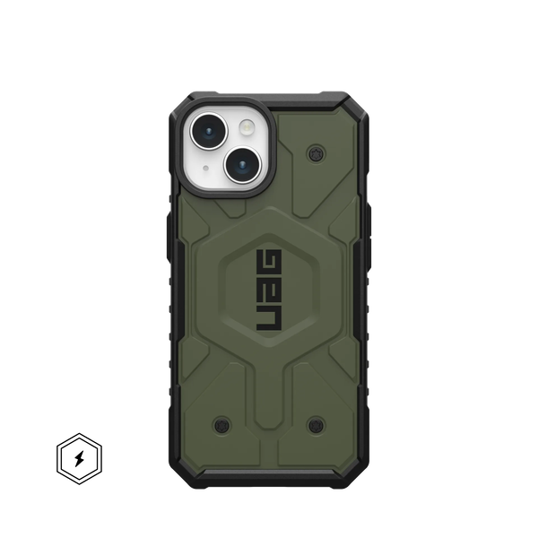 Защитен калъф UAG Pathfinder Magsafe за iPhone 15, Olive Drab