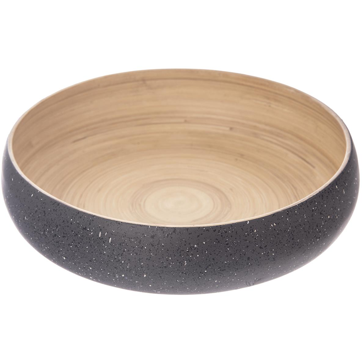 ORION Tál 30 cm szürke, fonott bambuszból (129854)