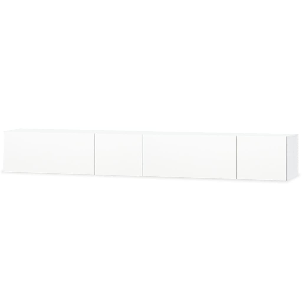 2 db fehér magasfényű furnér TV szekrény 120 x 40 x 34 cm (275113)