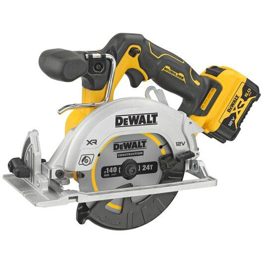 DEWALT AKKUS KÖRFŰRÉSZ 140 MM DCS512P2-QW 12V 2X5,0 AH
