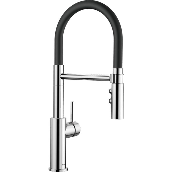Blanco Mezclador Con Rociador De Acero Inoxidable - 525792