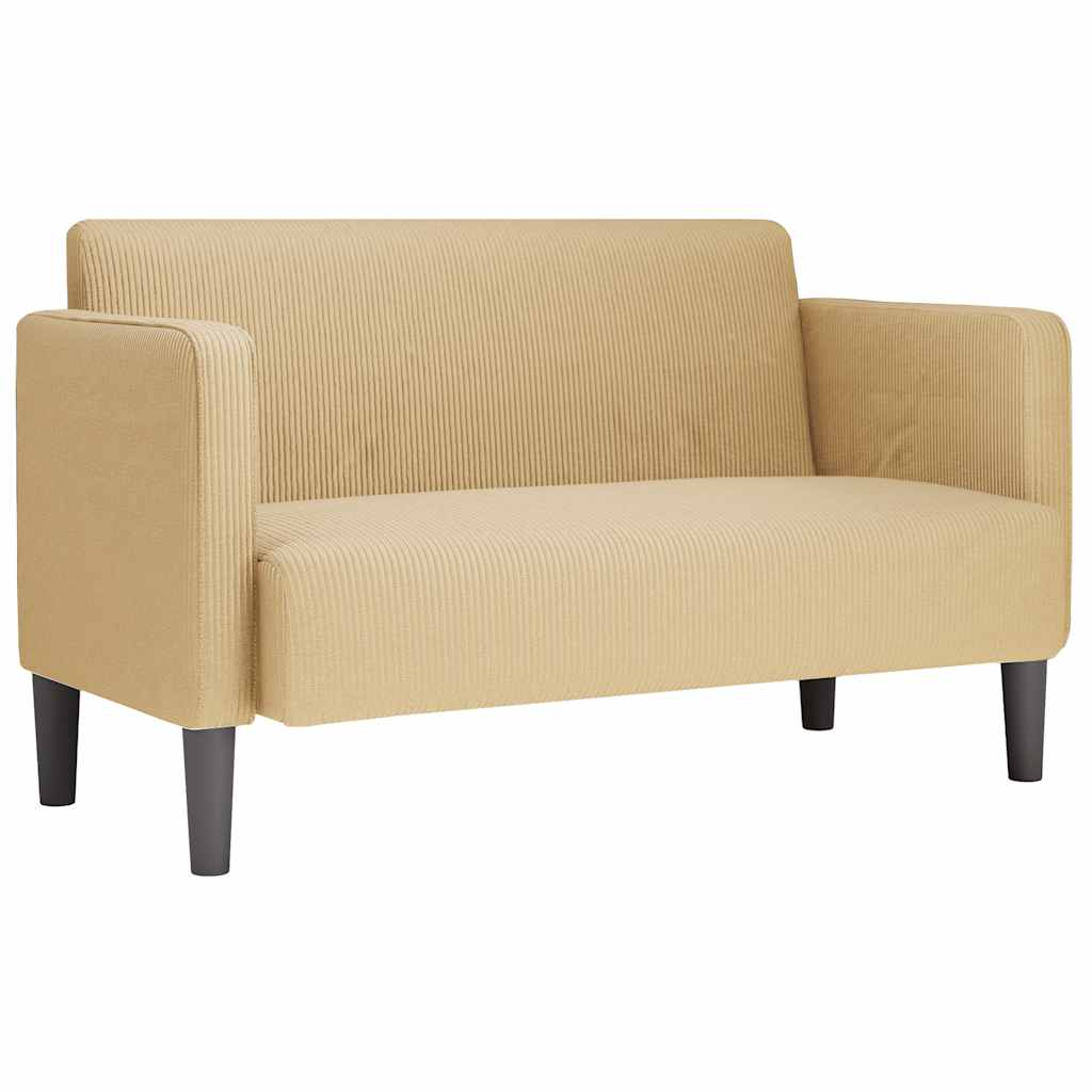 világoszöld szürke kordbársony szövet loveseat kanapé 109 cm (4100526)
