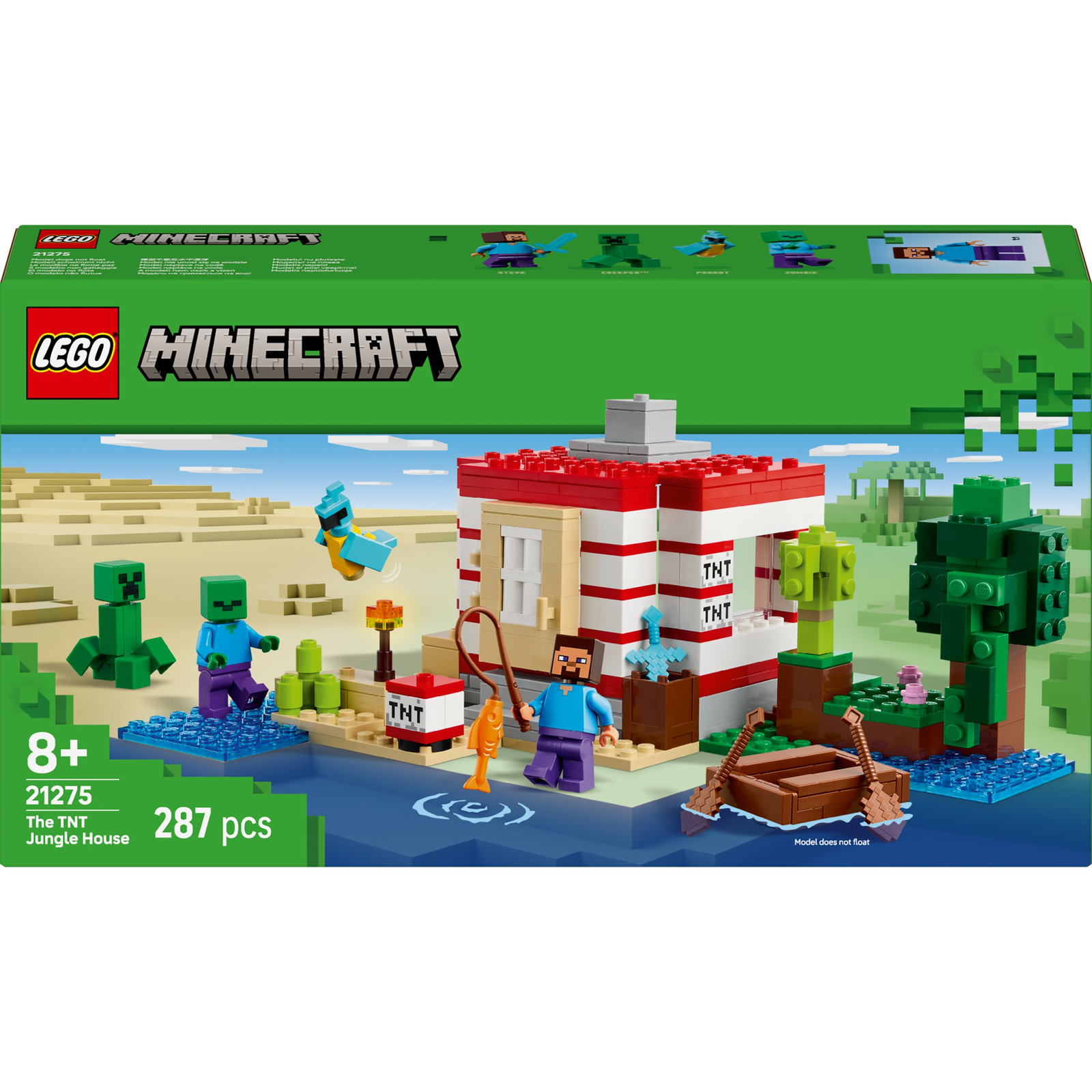LEGO® Minecraft® 21275 Dinamitház a dzsungelben (21275)