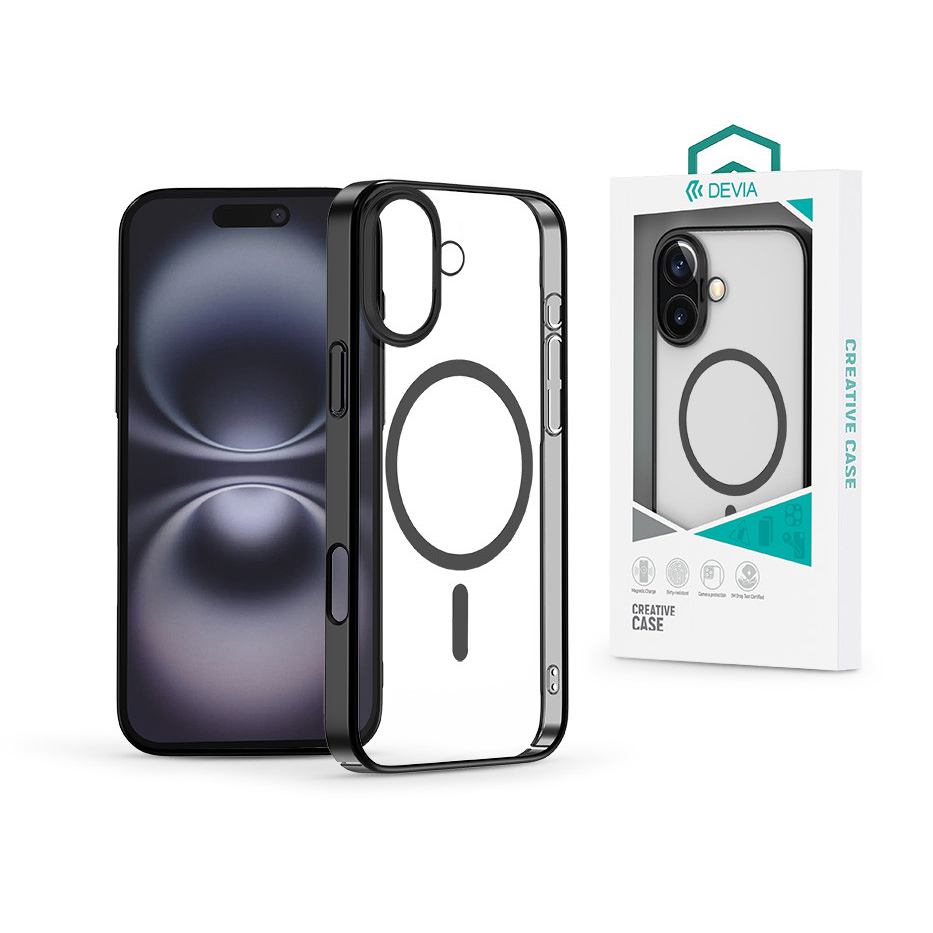 Devia Glimmer Magnetic Series tok - Apple iPhone 16 Plus - fekete (ST116313)