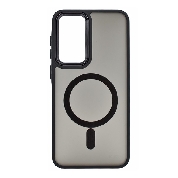 Szilikon telefonvédő (ütésállóság, matt, műanyag hátlap, kameravédő, MagSafe) FEKETE Samsung Galaxy A36 5G (SM-A366) "Gigapack csomagolás" (GP-169970)