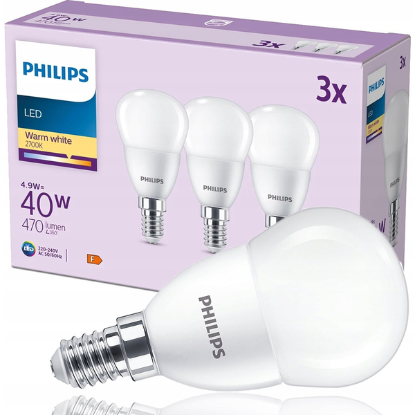 Philips 8719514459496 LED-lamp Warm wit 2700 K 4,9 W F