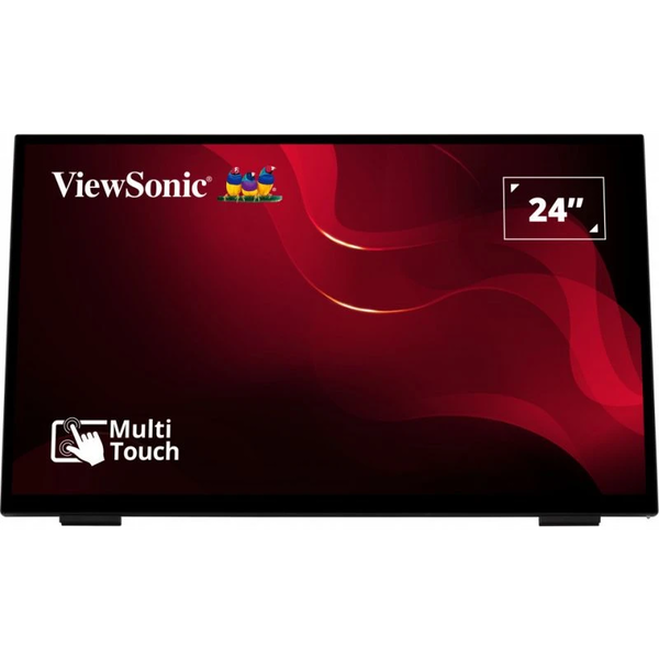 Viewsonic TD2465 skilte display Interaktivt fladpanel 61 cm (24") LED 250 cd/m² Fuld HD Sort Berøringsskærm