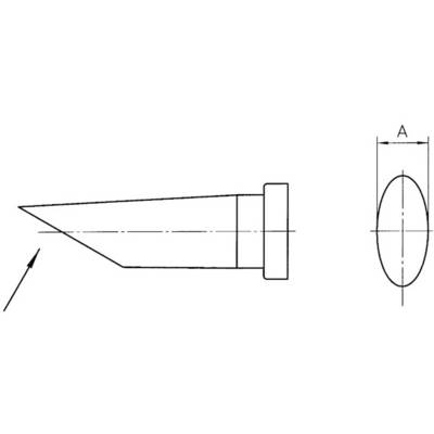 Weller LT pákahegy, forrasztóhegy LT-BB egyoldalt lapított, lecsapott hegy 2.4 mm (00544 444 99)